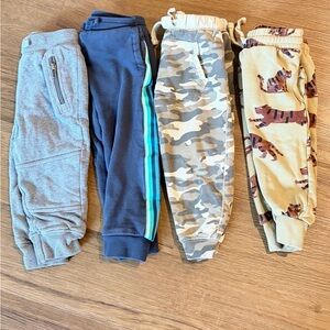 Kids Gray, Navy, Camouflage, and Tan Joggers 2-3Y sizing Zara Hanna Tea